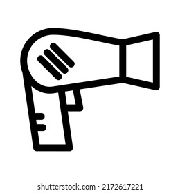 hair dryer icon or logo isolated sign symbol vector illustration - high quality black style vector icons
