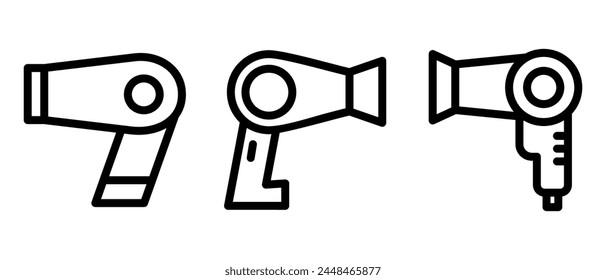 hair dryer icon or logo isolated sign symbol vector illustration - high quality black style vector icons
