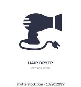 hair dryer icon on white background. Simple element illustration from Beauty concept. hair dryer sign icon symbol design.