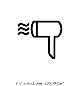 Hair dryer icon. On white background. Modern sign.