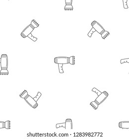 Hair dryer icon. Outline illustration of hair dryer vector icon for web design isolated on white background