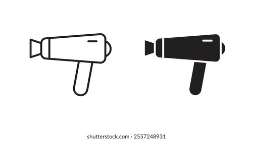 Hair dryer Icon set. vector illustration set