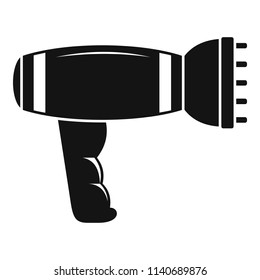 Hair dryer icon. Simple illustration of hair dryer vector icon for web design isolated on white background