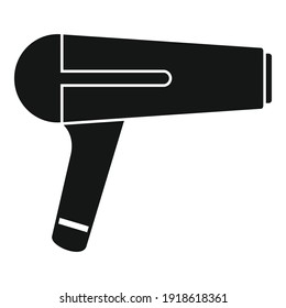 Hair dryer icon. Simple illustration of hair dryer vector icon for web design isolated on white background