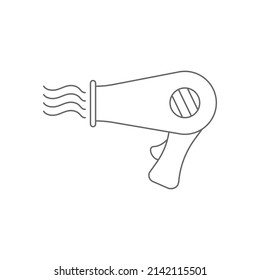 hair dryer icon. Simple vector illustration for websites, applications and thematic design.