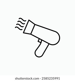 Hair dryer icon. simple vector icon