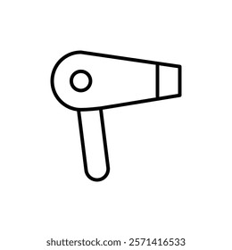 Hair dryer icon Thin line vector