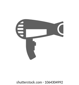Hair dryer icon in trendy flat style isolated on white background. Symbol for your web site design, logo, app, UI. Vector illustration, EPS