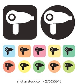 Hair Dryer icon. vector