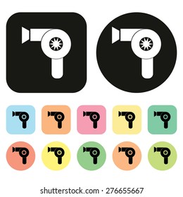 Hair Dryer icon. vector