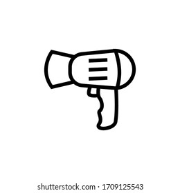 Hair dryer icon vector design template