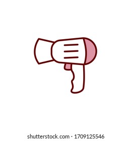 Hair dryer icon vector design template