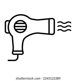 Hair dryer icon vector design template