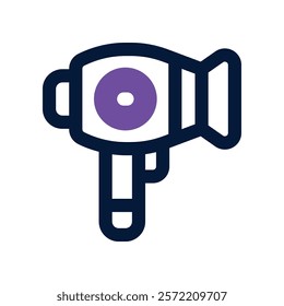 hair dryer icon. vector dual tone icon for your website, mobile, presentation, and logo design.