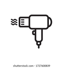 hair dryer icon vector eps trendy design template logo signage illustration clip art