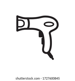hair dryer icon vector eps trendy design template logo signage illustration clip art