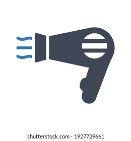 Icono de secador de pelo. gráficos vectoriales