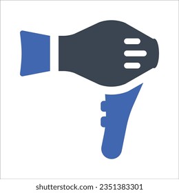 Icono de secador de pelo, gráficos vectores