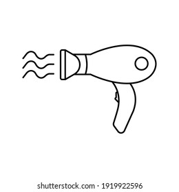 hair dryer icon. vector illustration on white background