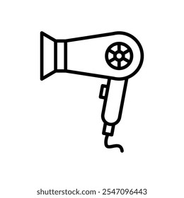 hair dryer icon vector, line style icon