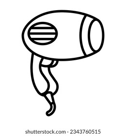 Hair dryer icon vector on trendy style for design and print