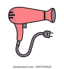 Hair dryer icon vector on trendy style for design and print