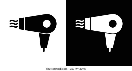 Hair dryer icon vector, solid logo illustration, pictogram