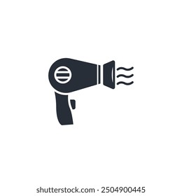 Hair dryer icon. vector.Editable stroke.linear style sign for use web design,logo.Symbol illustration.