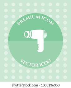 Hair Dryer Icon for Web. Application, Software & Graphic Design.
