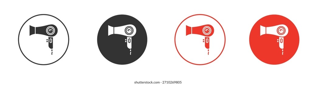 Ícone de secador de cabelo. web vetor design
