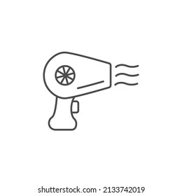 Hair dryer icons  symbol vector elements for infographic web