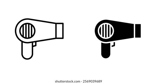 Hair dryer icons vector graphic pack