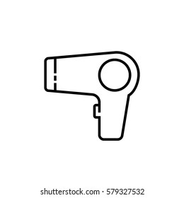Hair dryer line icon