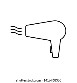 hair dryer line icon. minimalistic picture. vector illustration eps10