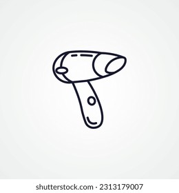 hair dryer line icon. hair dryer outline icon.