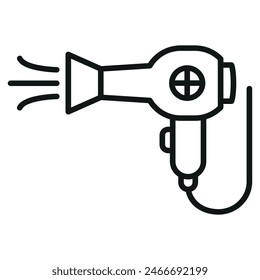 Hair dryer line icon vector design templates simple and modern