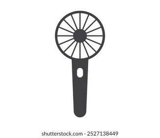 Hair dryer Line Icon vector fashion hairdryer of hairdresser to blow-dry and electric hair-dryer blower illustration. Barber styling appliance.