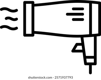 Hair Dryer Line Vector Icon Design