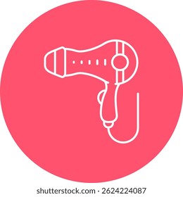 Secador de cabelo Linha vetor Ícone Design