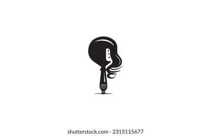 Hair Dryer logo flat icon