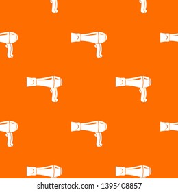 Hair dryer pattern vector orange for any web design best