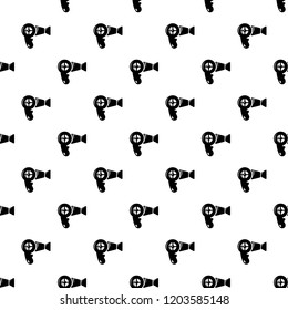 Hair dryer pattern vector seamless repeating for any web design