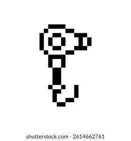 hair dryer retro pixel art