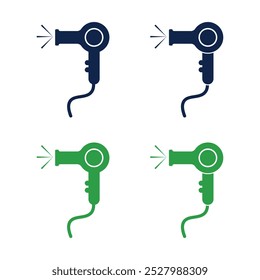 Hair Dryer Silhouette Illustration Artwork
