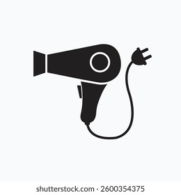 hair dryer silhoutte vector design