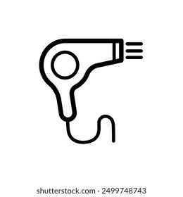hair dryer - simple vector icon