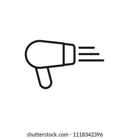 hair dryer vector icon