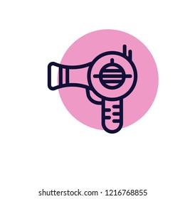 Hair dryer vector icon