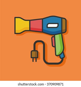Hair dryer vector icon