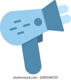 Hair Dryer Vector Icon Flat Style